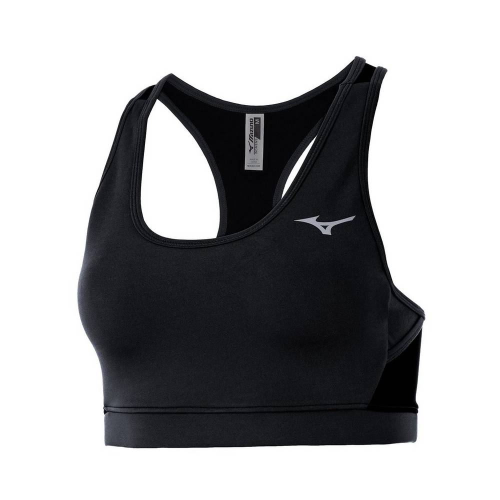 Mizuno Alpha Mesh Back Sports - Bayan Sporcu Sütyeni - Siyah Türkiye (VEFHAM-469)